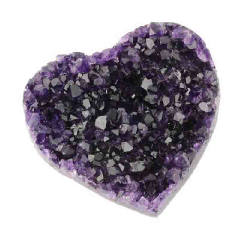 Raw amethyst heart Uruguay AAA 25-30mm