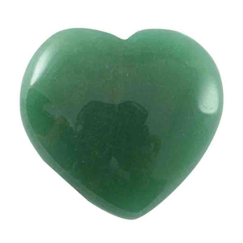 Coeur aventurine verte Brésil A 40mm