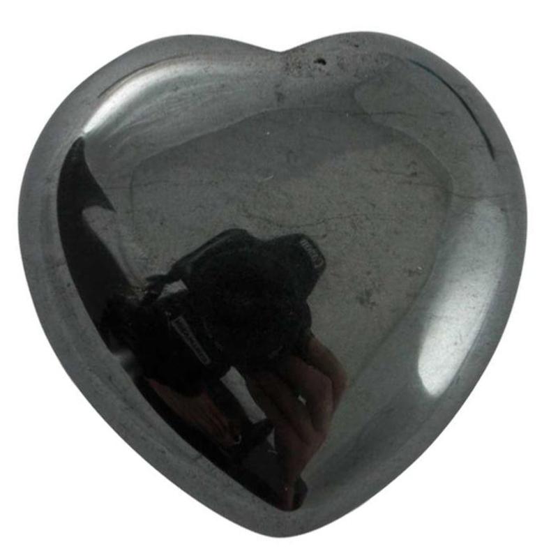 Coeur hématite Chine A  30mm