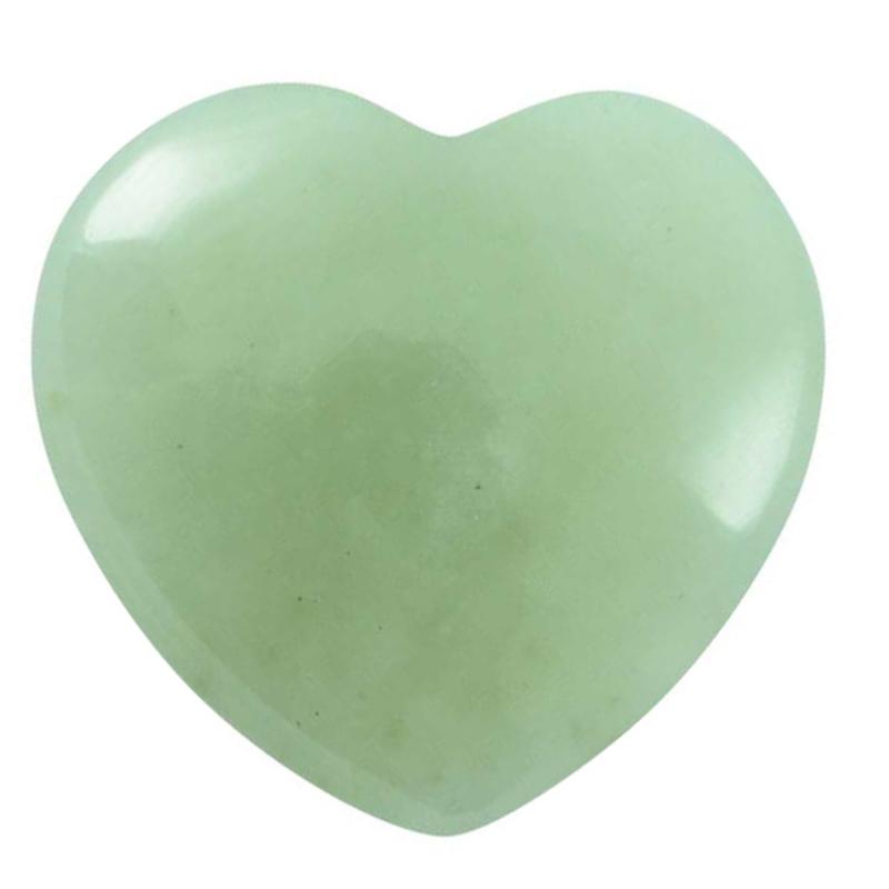 Coeur jade vert de Chine 30mm