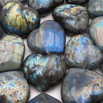 Coeur labradorite Madagascar A+ 50-60mm