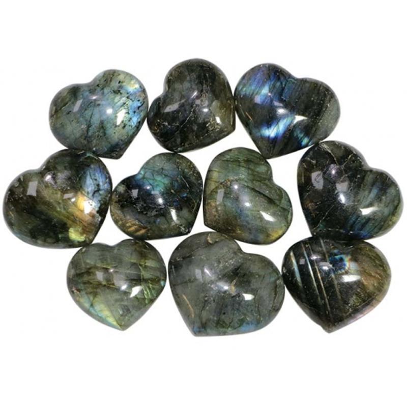 Coeur labradorite Madagascar A - 20-25mm