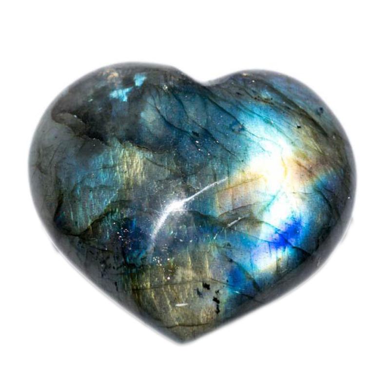 Coeur labradorite Madagascar A+ 80-90mm