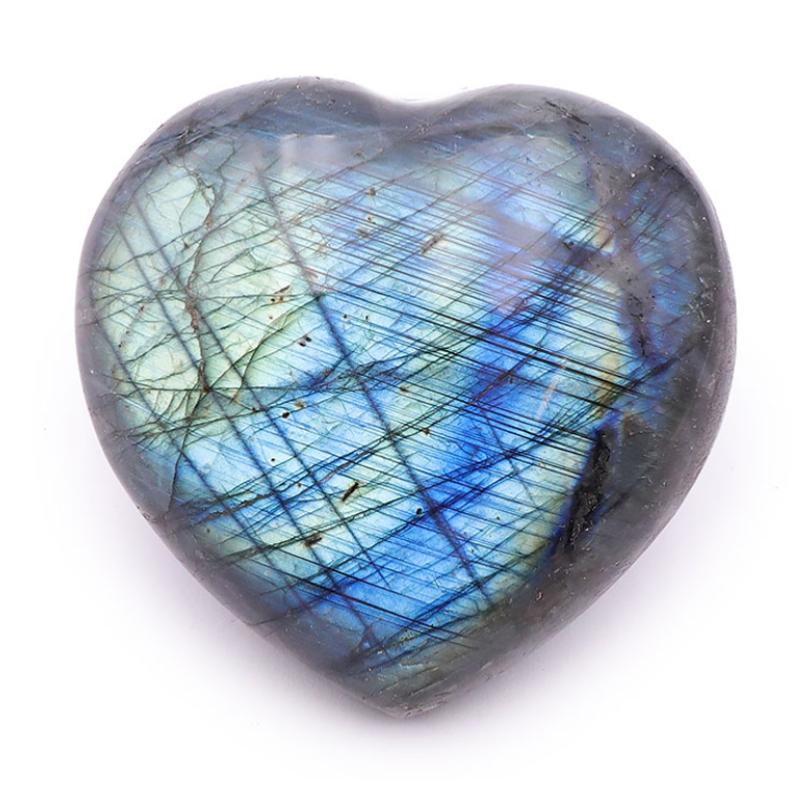 Coeur labradorite Madagascar A+ 50-60mm