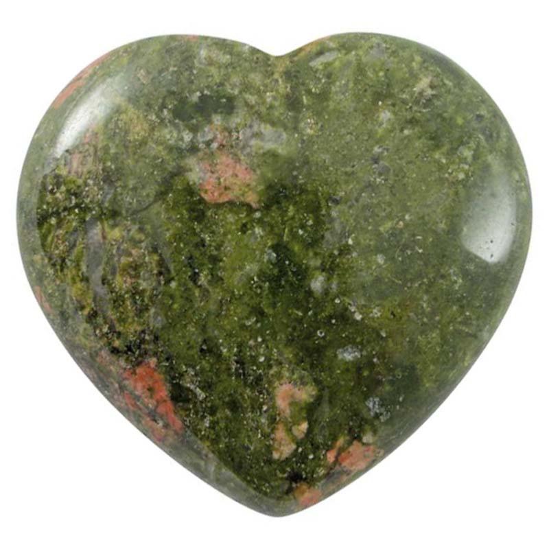 Coeur unakite Afrique du Sud A 40mm