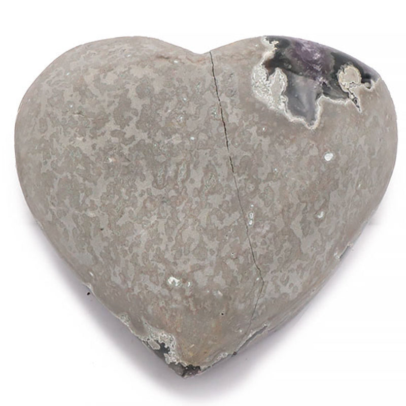 Raw amethyst heart Uruguay AAA 475g