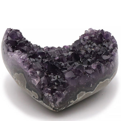 Raw amethyst heart Uruguay AAA 475g