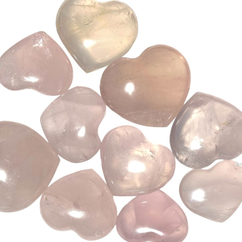 Heart Rose Quartz Madagascar A+ 50-60mm