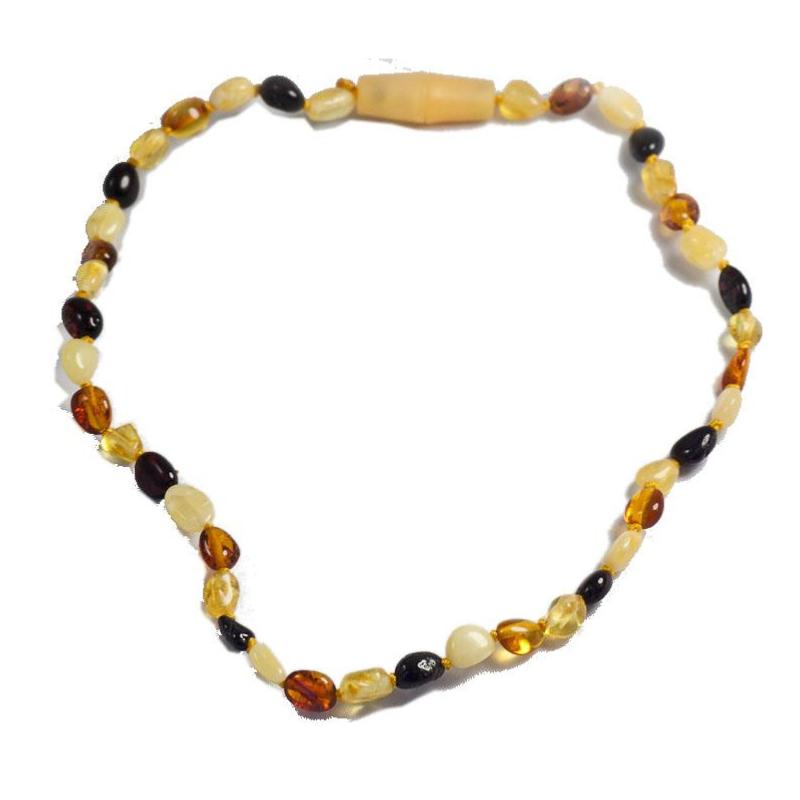 Collier bébé ambre multicolore Ltuanie A