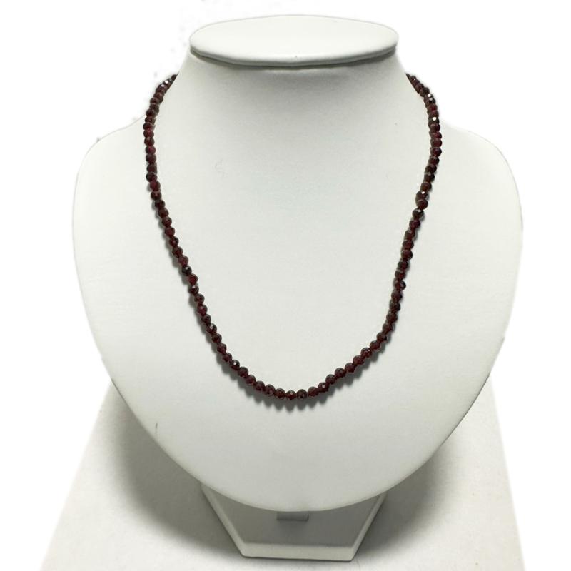 Collier grenat Inde AA   - 45-50mm