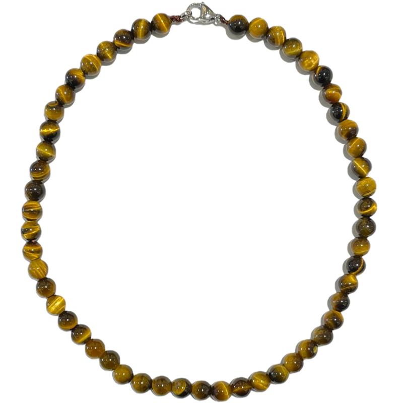 Collier oeil de tigre Afrique du Sud A - 45cm