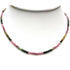 Collier tourmaline multicolore Brésil AA (perles facettées 2-3mm) - 46cm