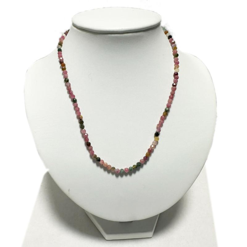 Collier tourmaline multicolore Brésil AA -  45-50mm