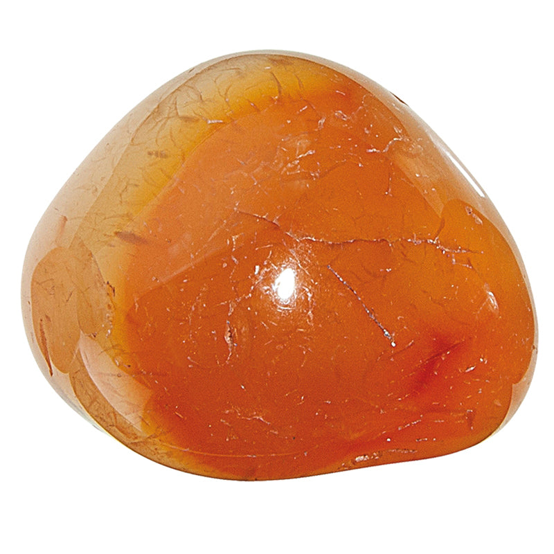 Carnelian India A (rolled stone)