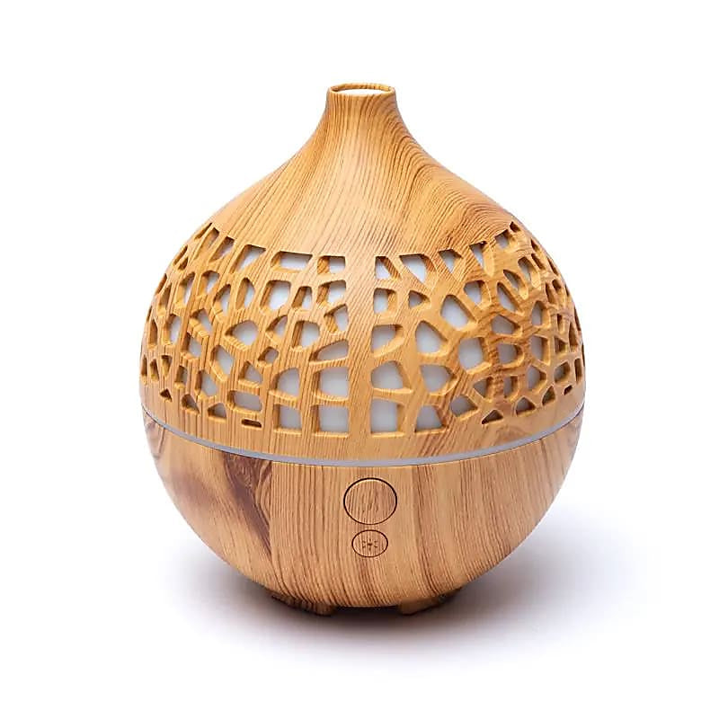 Aroma and essential oil diffuser Natural round decoration USB