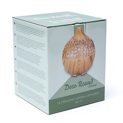 Aroma and essential oil diffuser Natural round decoration USB