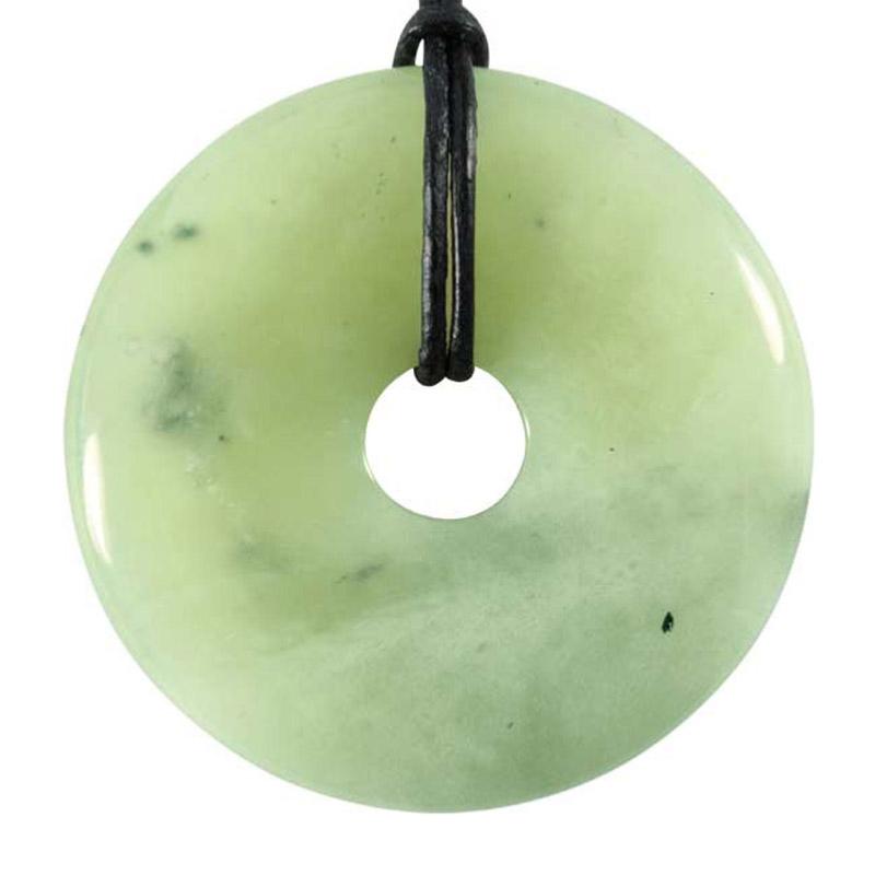 Donut ou PI Chinois jade vert de Chine (5cm)