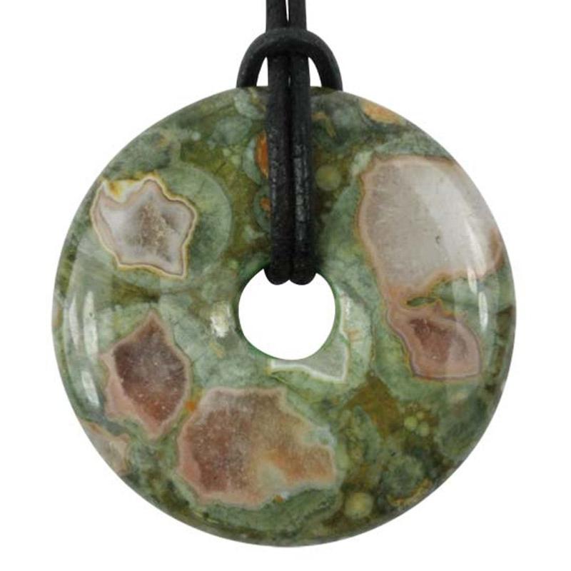 Donut ou PI Chinois rhyolite verte (4cm)