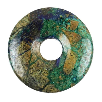 Donut ou PI Chinois azurite malachite Congo AA (38-42mm)