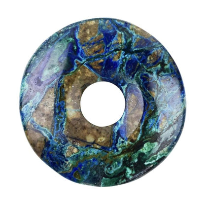 Donut ou PI Chinois azurite malachite Congo AA (38-42mm)