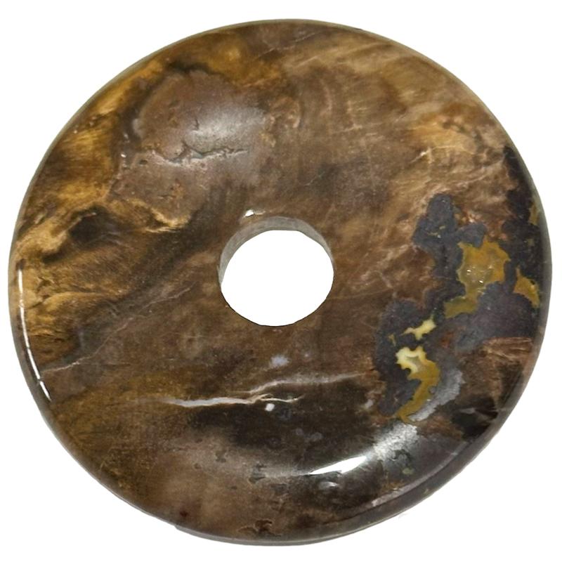 Donut ou PI Chinois bois fossilisé ou pétrifié (4cm)