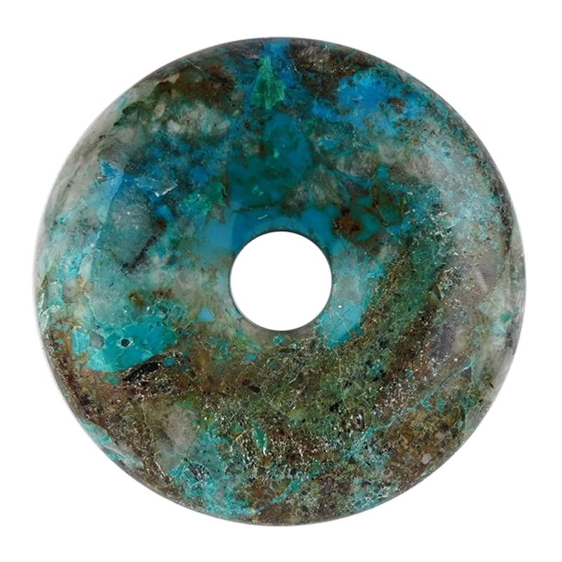 Donut ou PI Chinois Chrysocolle Pérou AAA (35-40mm)