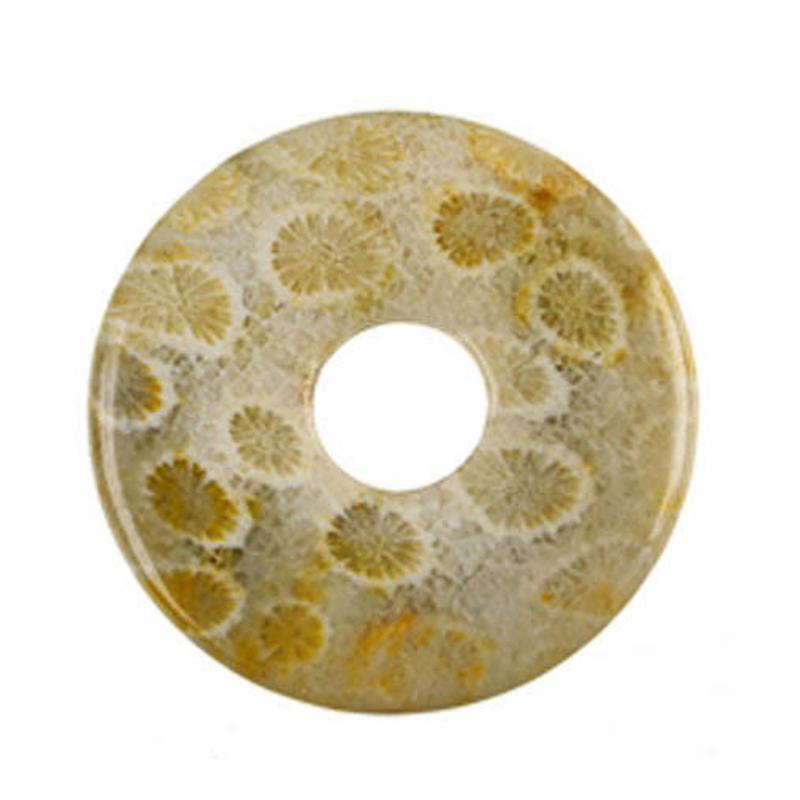 Donut ou PI Chinois corail fossilisé (4cm)