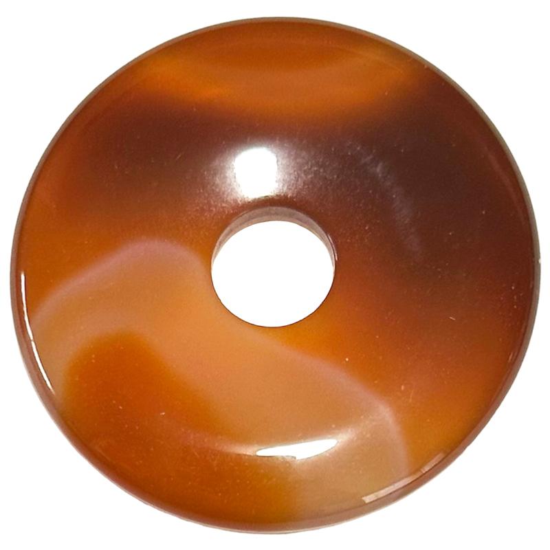 Donut ou PI Chinois cornaline (4,5cm)