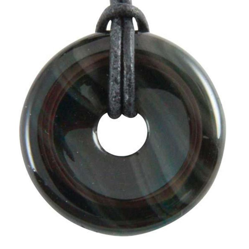 Donut ou PI Chinois obsidienne oeil céleste (4cm)