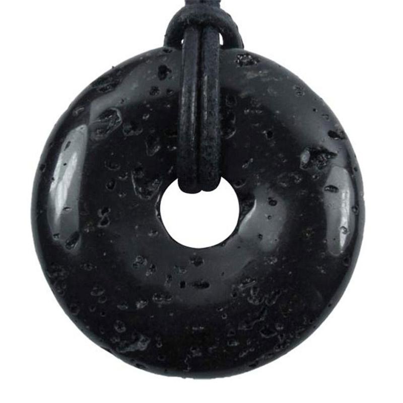 Donut ou PI Chinois pierre de lave (5cm)