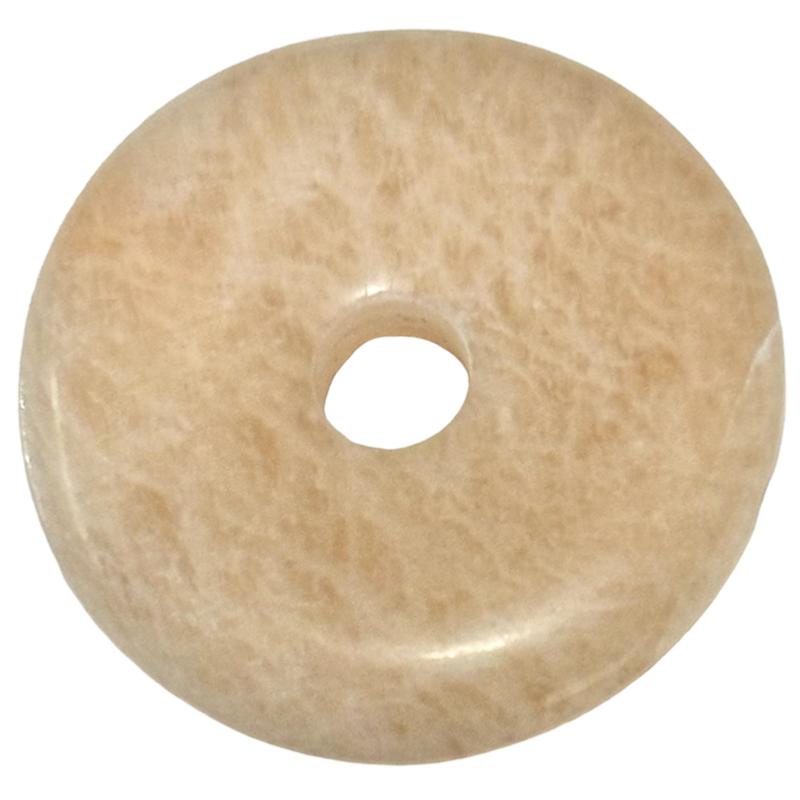 Donut ou PI Chinois pierre de lune Inde (3cm)
