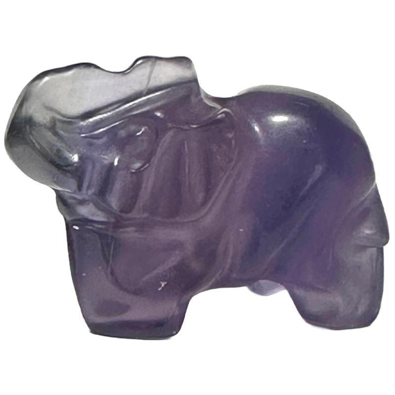 Eléphant Fluorine violette Chine AA+ 40mm