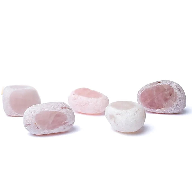 Rose quartz Brazil Emma Egg polished on one side