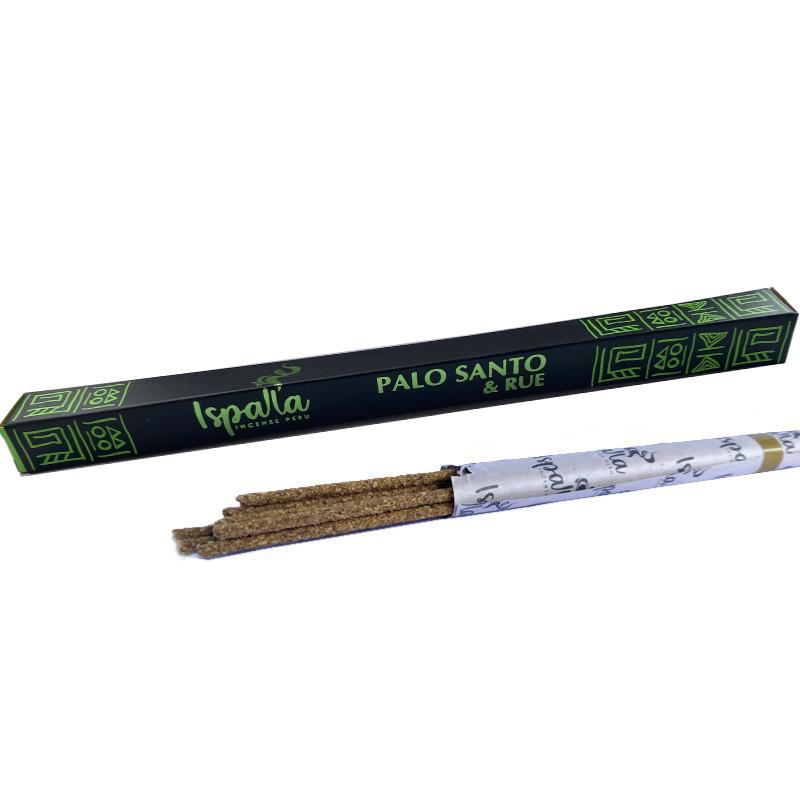 Encens naturels Palo Santo + Rue (vendu en boite de 10)