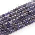 Fil iolite (cordièrite) Inde AA perles facettées 3-4mm