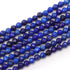 Fil lapis lazuli Afghanistan AA+ perles facettées 3-4mm