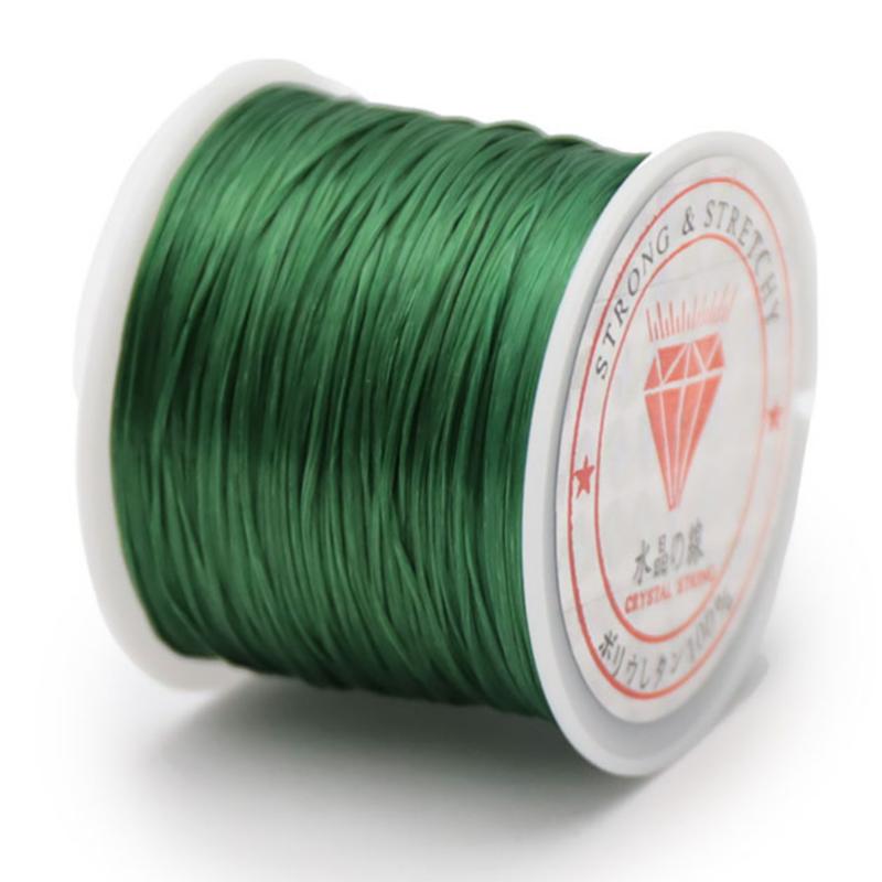 Fil élastique vert foncé 0,5mm - 50m
