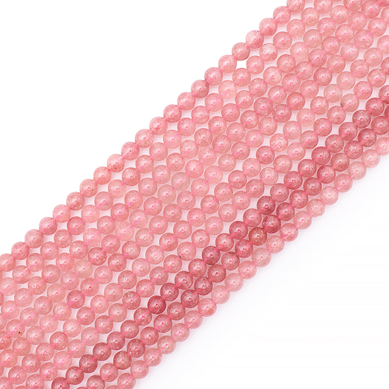 Rose quartz thread Brazil GRADE A