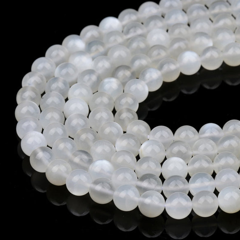 AAA white moonstone thread from India