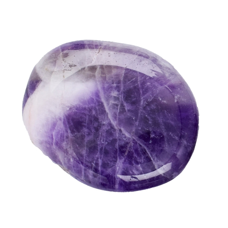 Chevron or banded amethyst pebble Brazil A