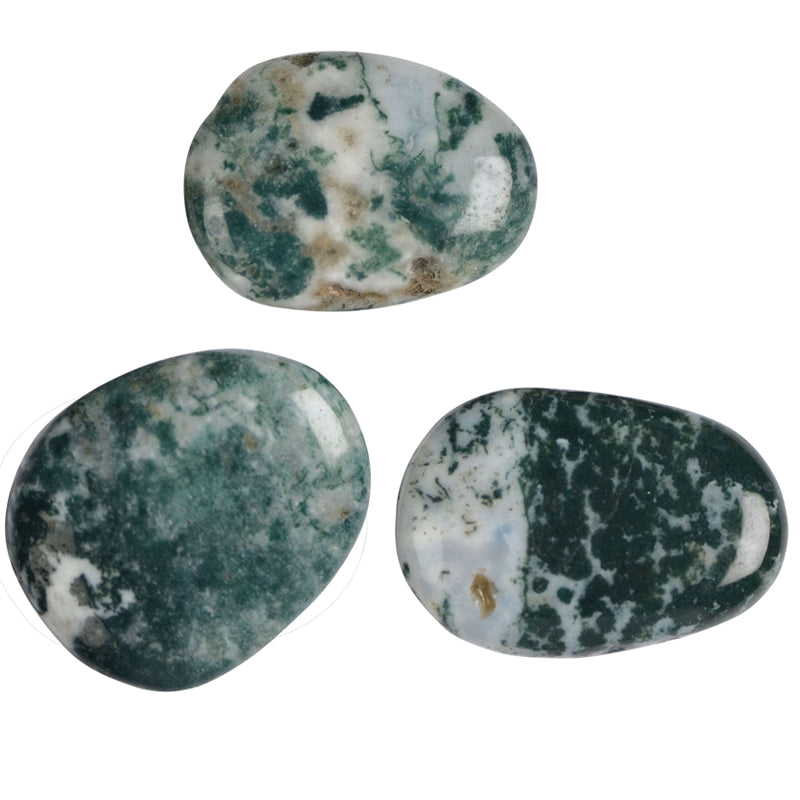 Moss agate pebble Brazil A