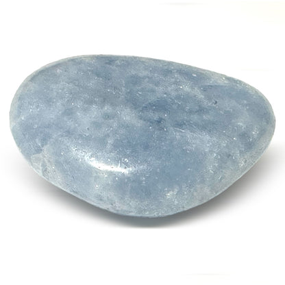 Blue calcite pebble Madagascar AA