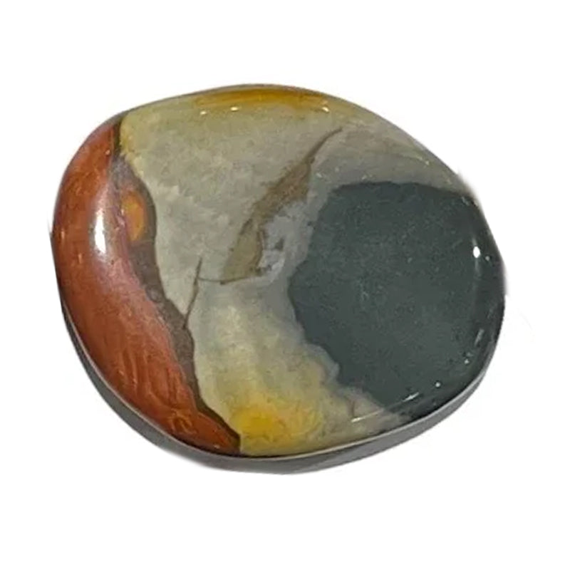 Madagascar polychrome jasper pebble AA