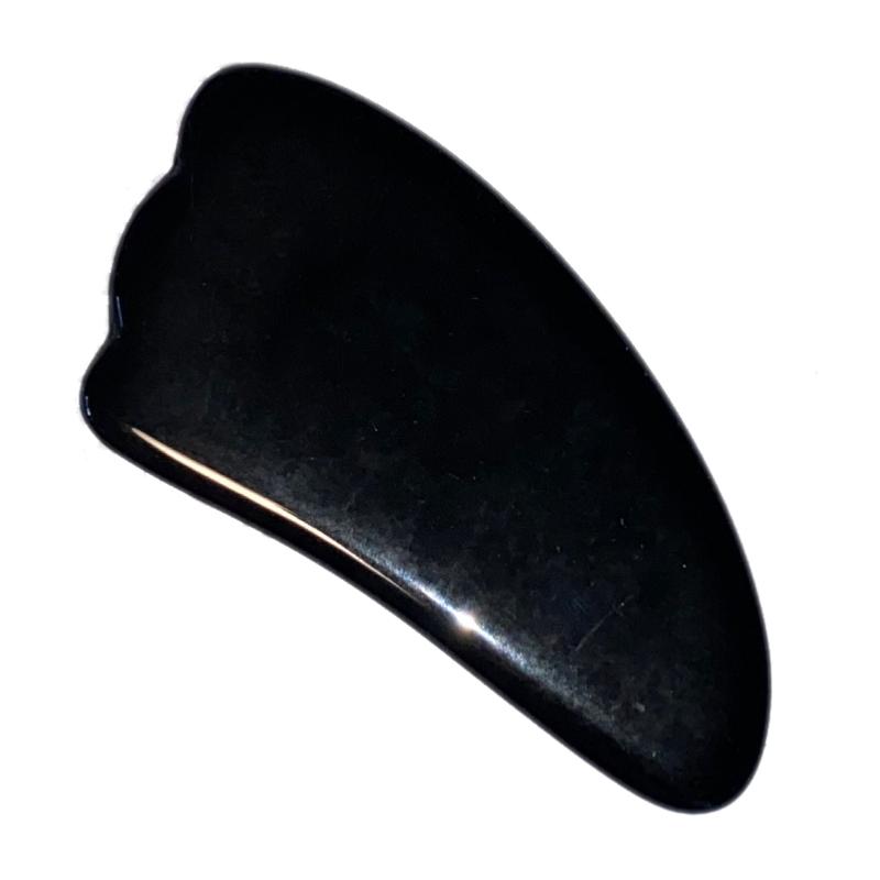 Gua Sha Obsidienne noire Mexique A 100mm