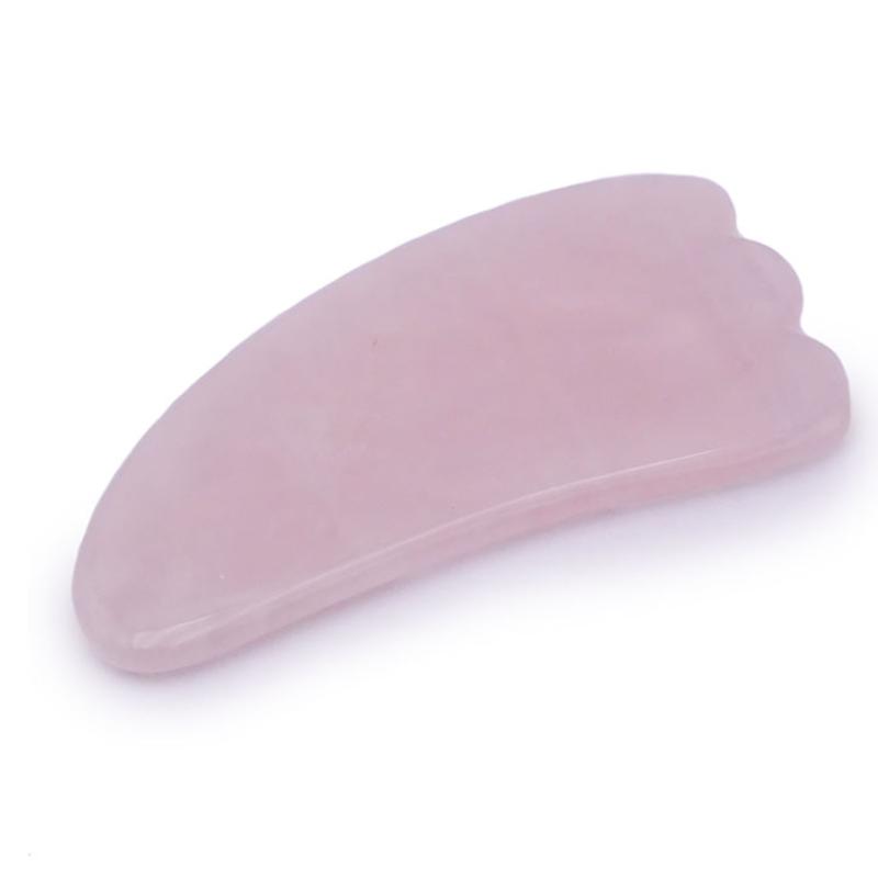 Gua Sha plume quartz rose Brésil A 110mm