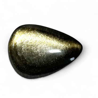 Golden obsidian pebble Mexico AAA