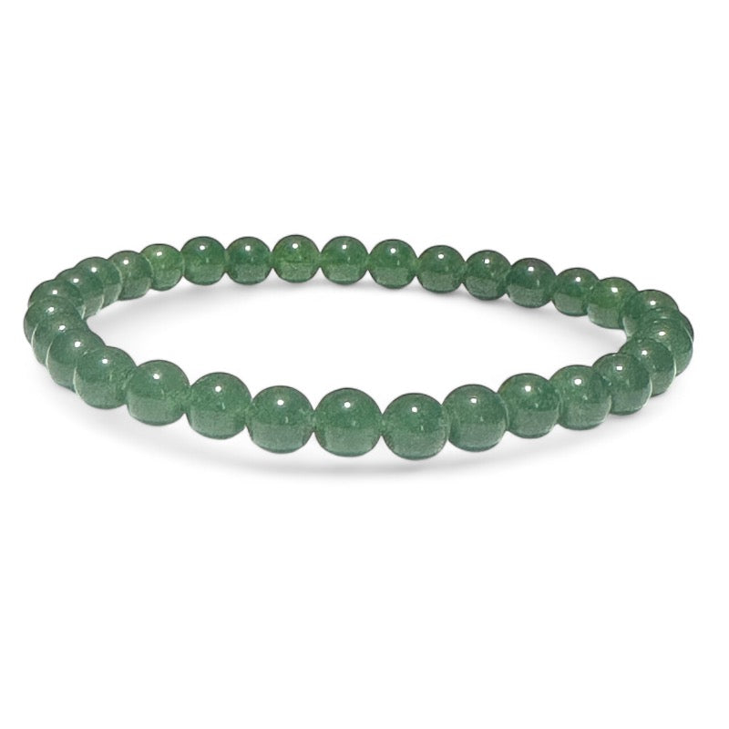 Green jade bracelet from Canada (nephrite) AA (5-6mm balls)