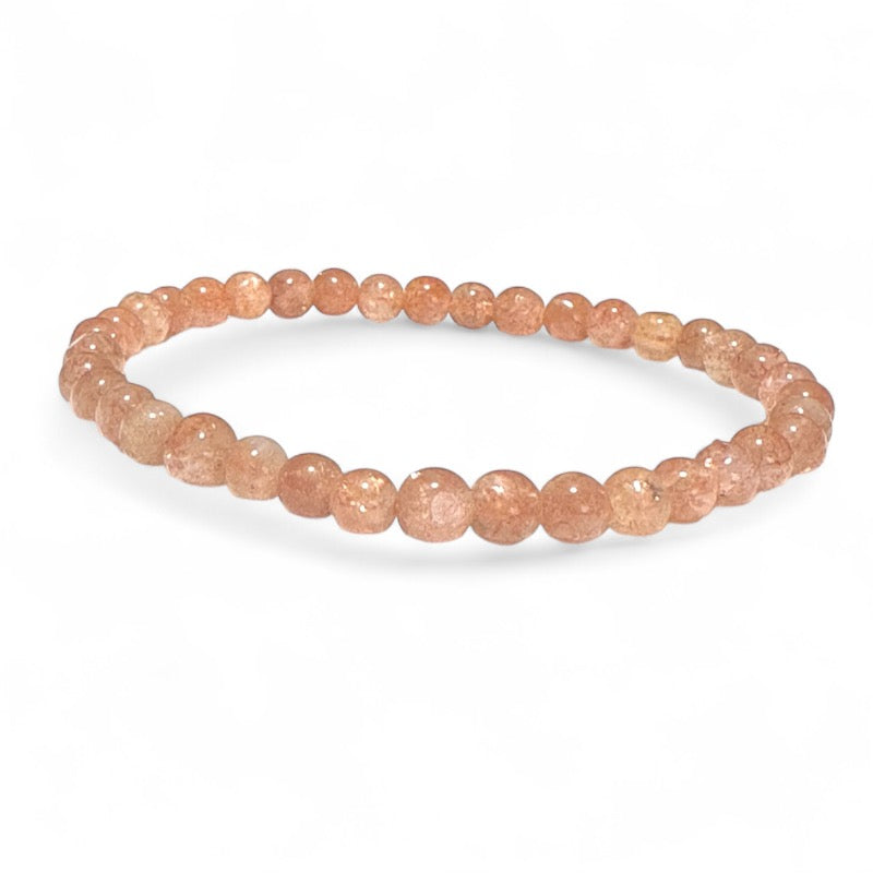 India AA sunstone bracelet (balls 4.5-5.5m)