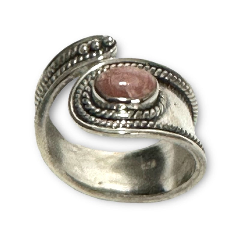 Argentinian rhodochrosite ring A 925 silver