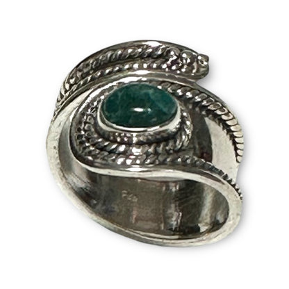 Bague chrysocolle argent 925